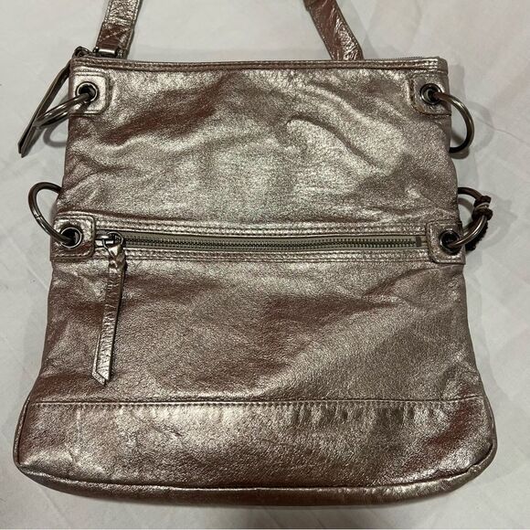 The Sak Platinum gold adjustable fold over crossbody bag - Picture 9 of 16